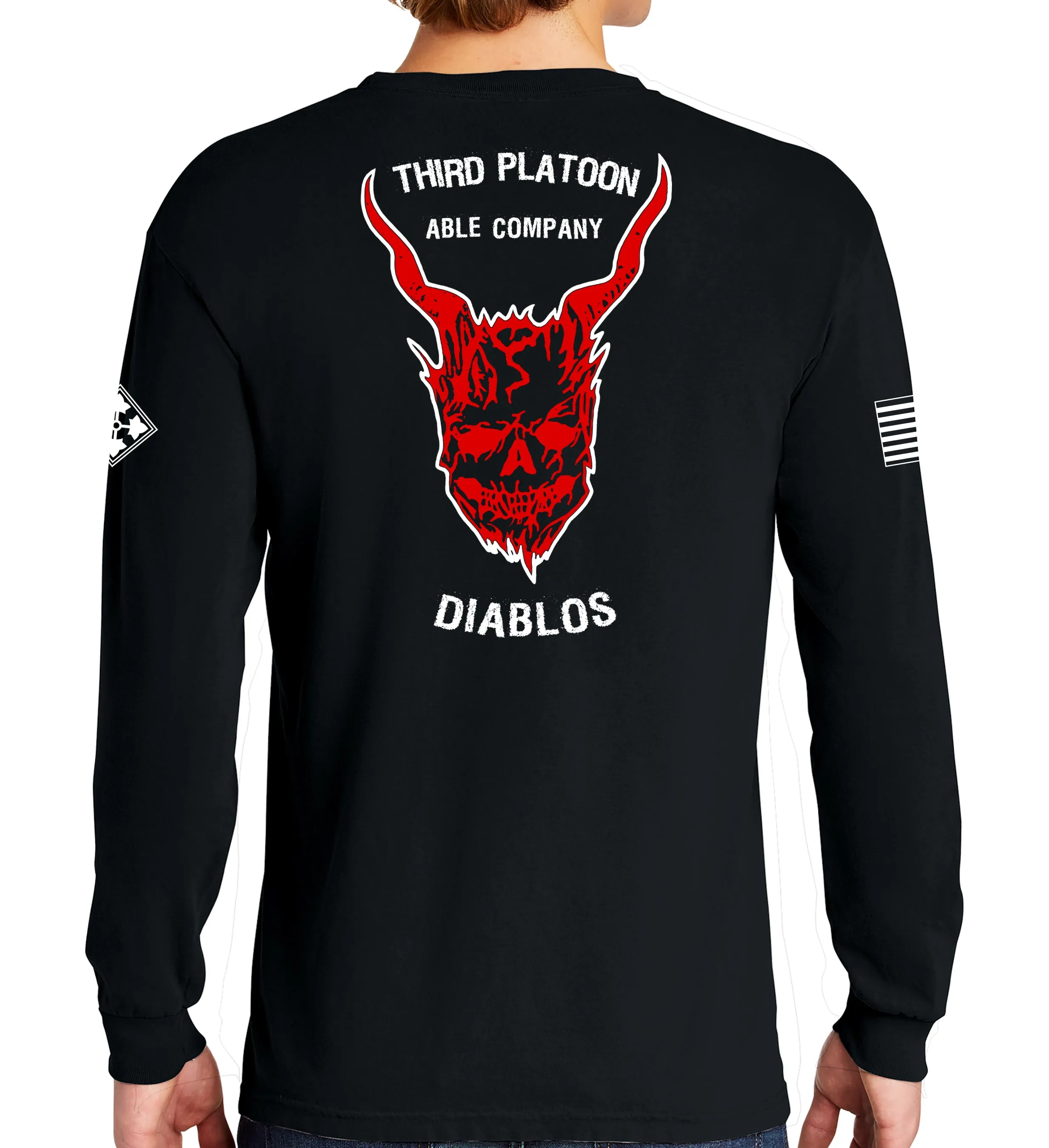 Diablos Long Sleeve 50-50 Blend Unisex Shirt. This shirt IS approved for PT