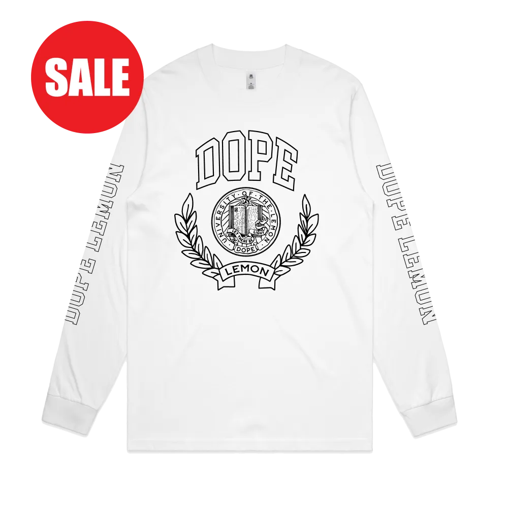 Dope University / White Longsleeve T-shirt