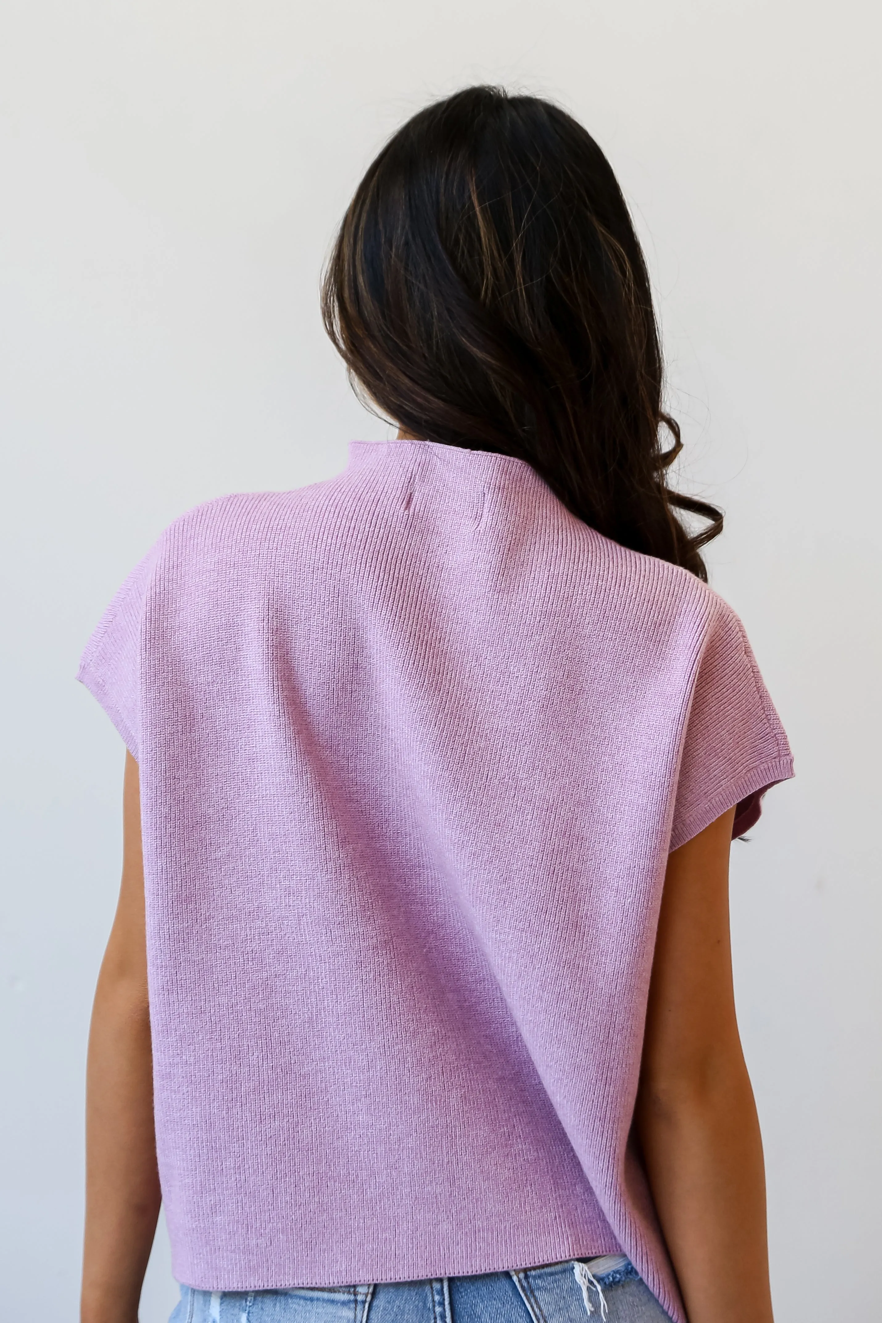 Easily Adorable Lavender Sweater Top