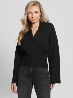 Eco Black Kimono Nora Knit Top