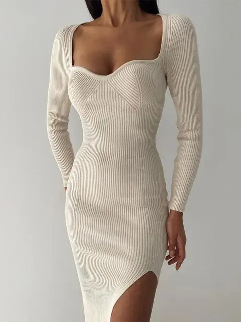 Elegant Maxi Sweater Dress