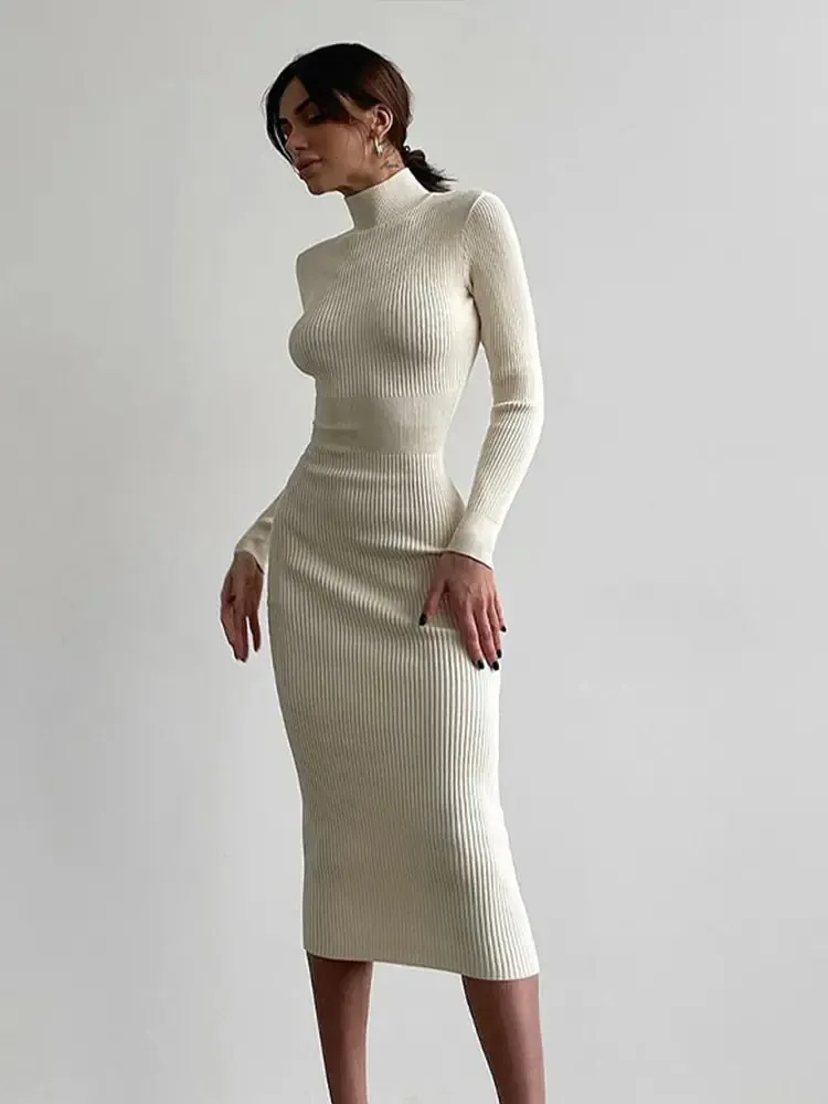 Elegant Maxi Sweater Dress