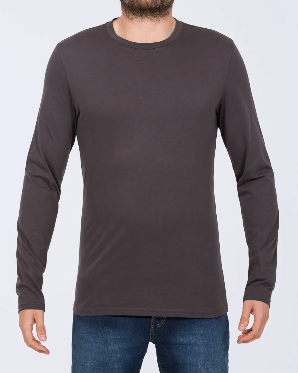 Essentalls Long Sleeve Tall T-Shirt (dark grey)