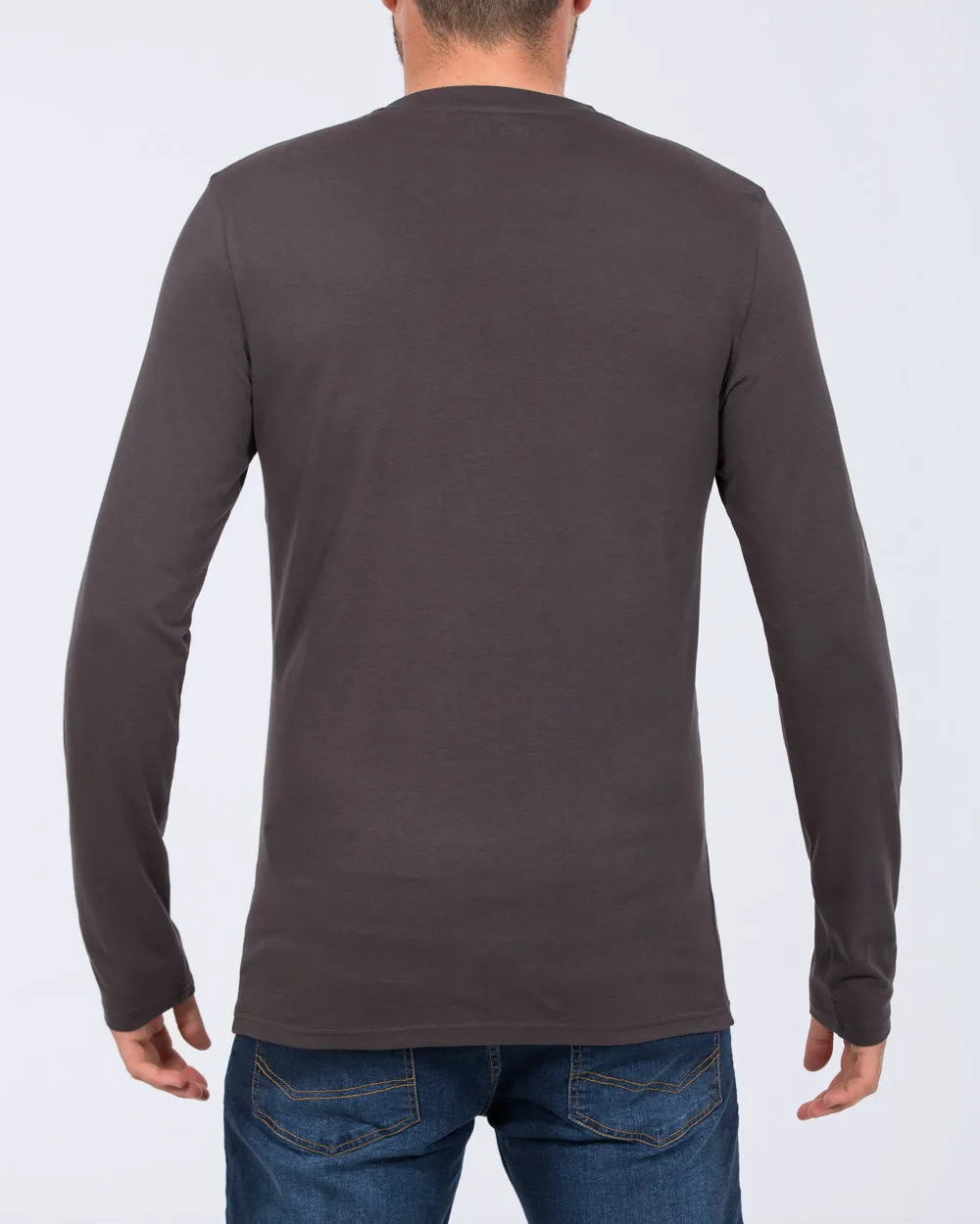 Essentalls Long Sleeve Tall T-Shirt (dark grey)