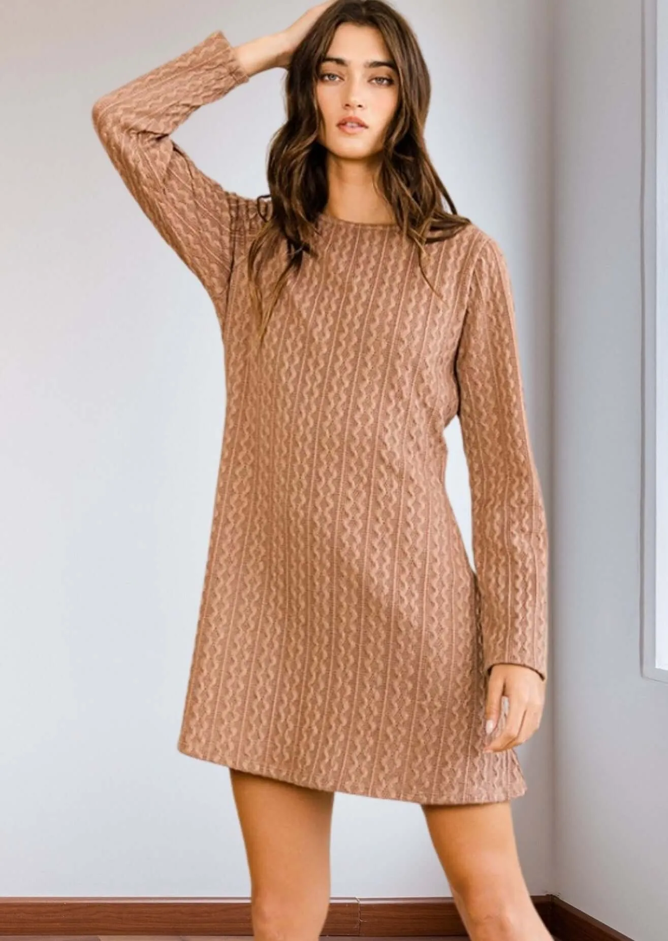 Fashionable Tunic Sweater Dress Made in USA