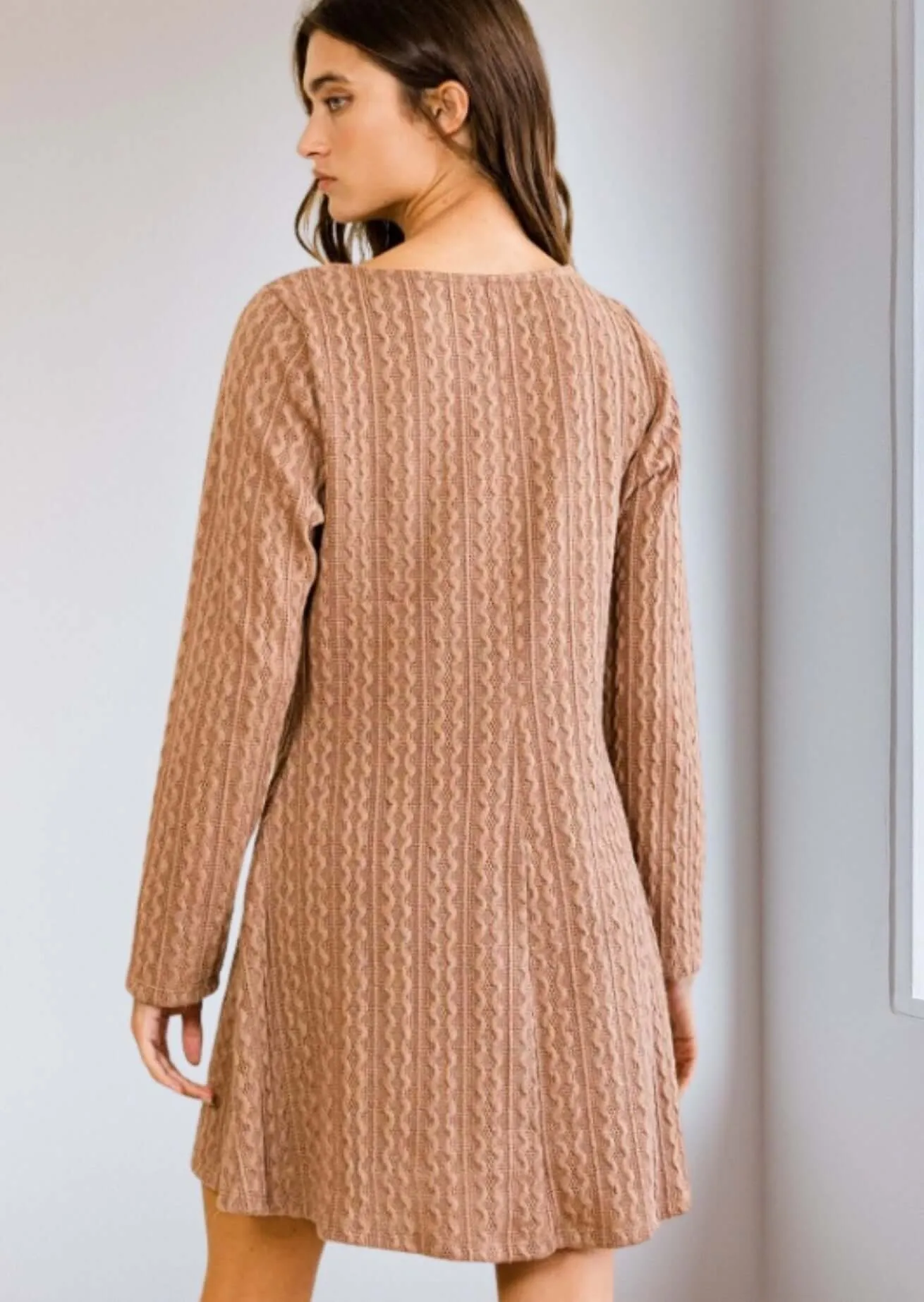 Fashionable Tunic Sweater Dress Made in USA