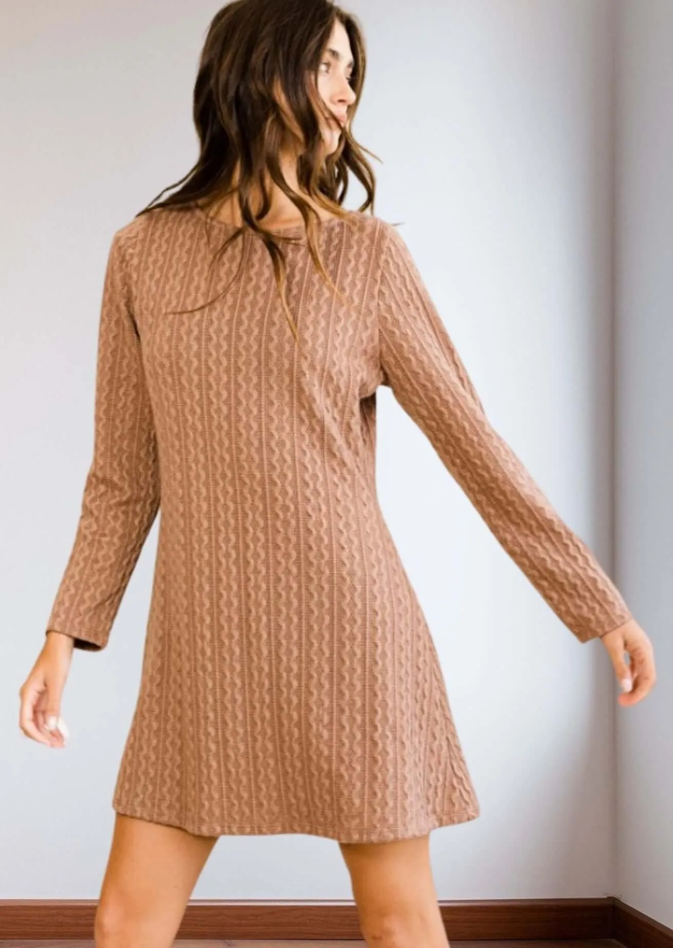 Fashionable Tunic Sweater Dress Made in USA