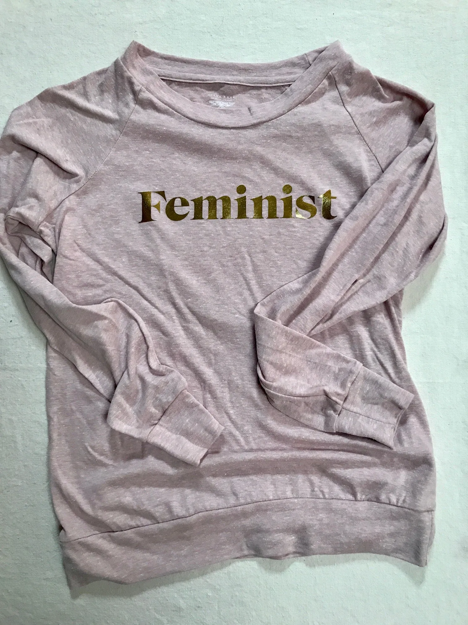 feminist tee shirt, long sleeve