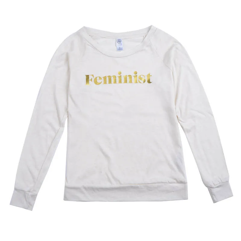 feminist tee shirt, long sleeve