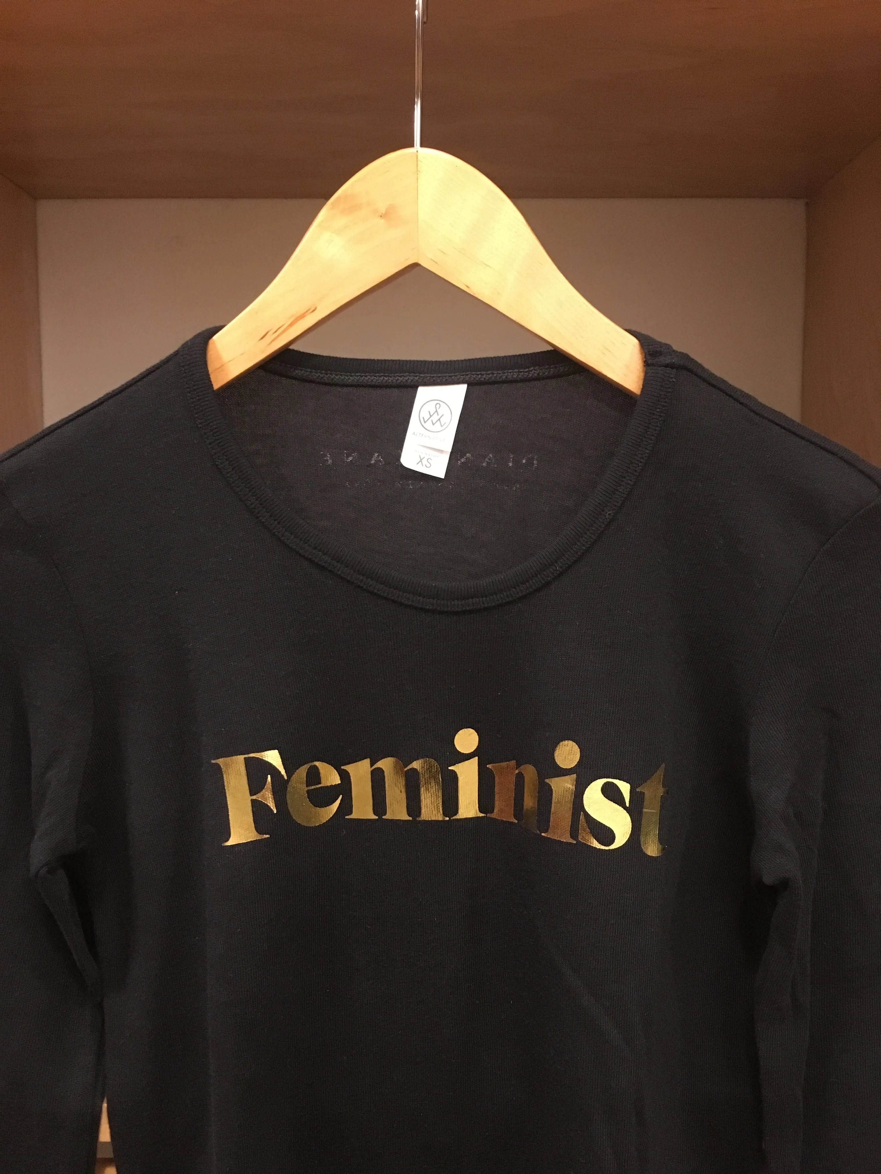 feminist tee shirt, long sleeve