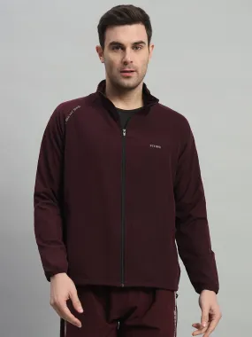 FITINC Sports Track Jacket for Men - Wine