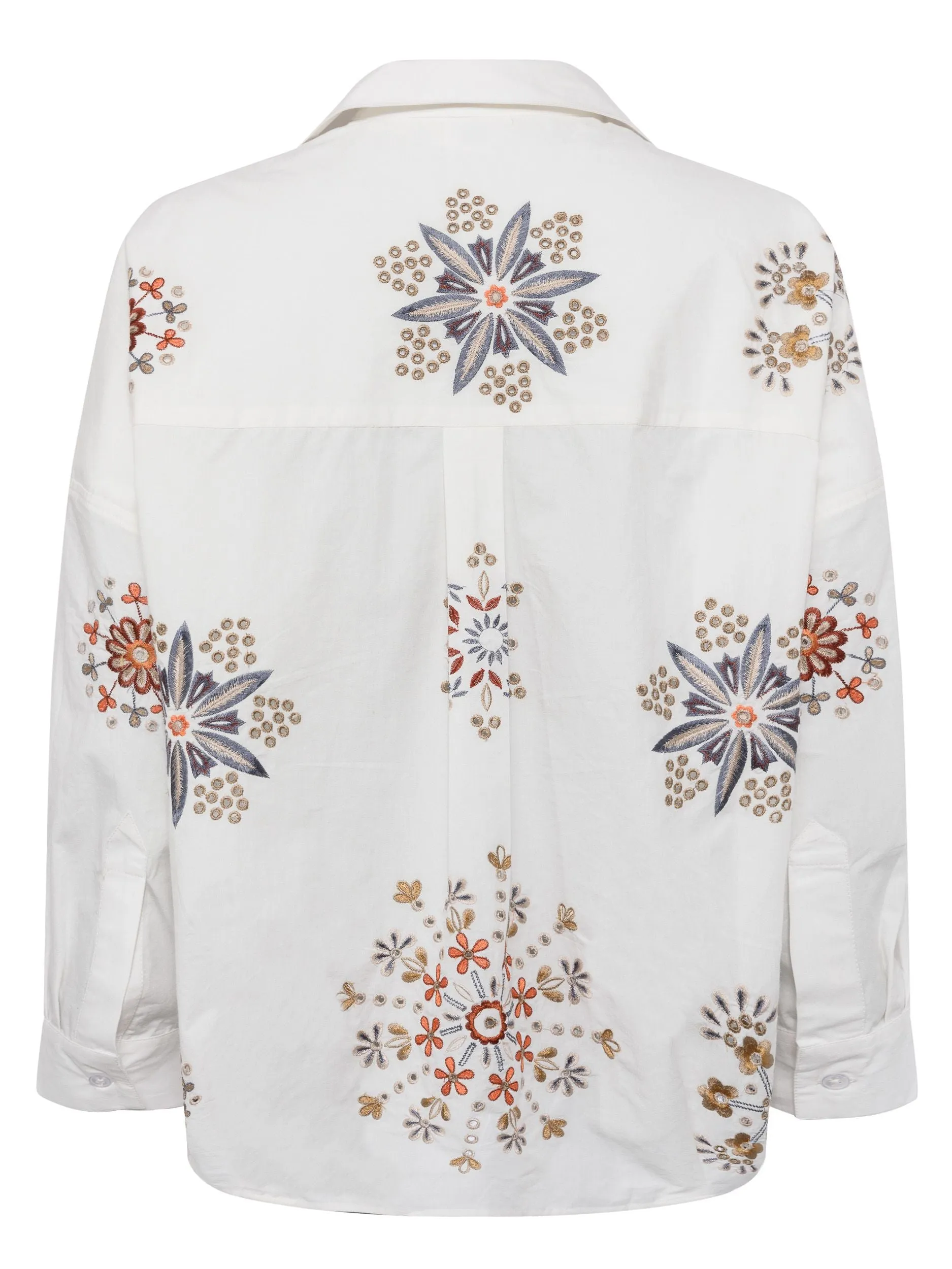 French Connection EZAN EMBROIDERED ORGANIC RHODES SHIRT 72SAX