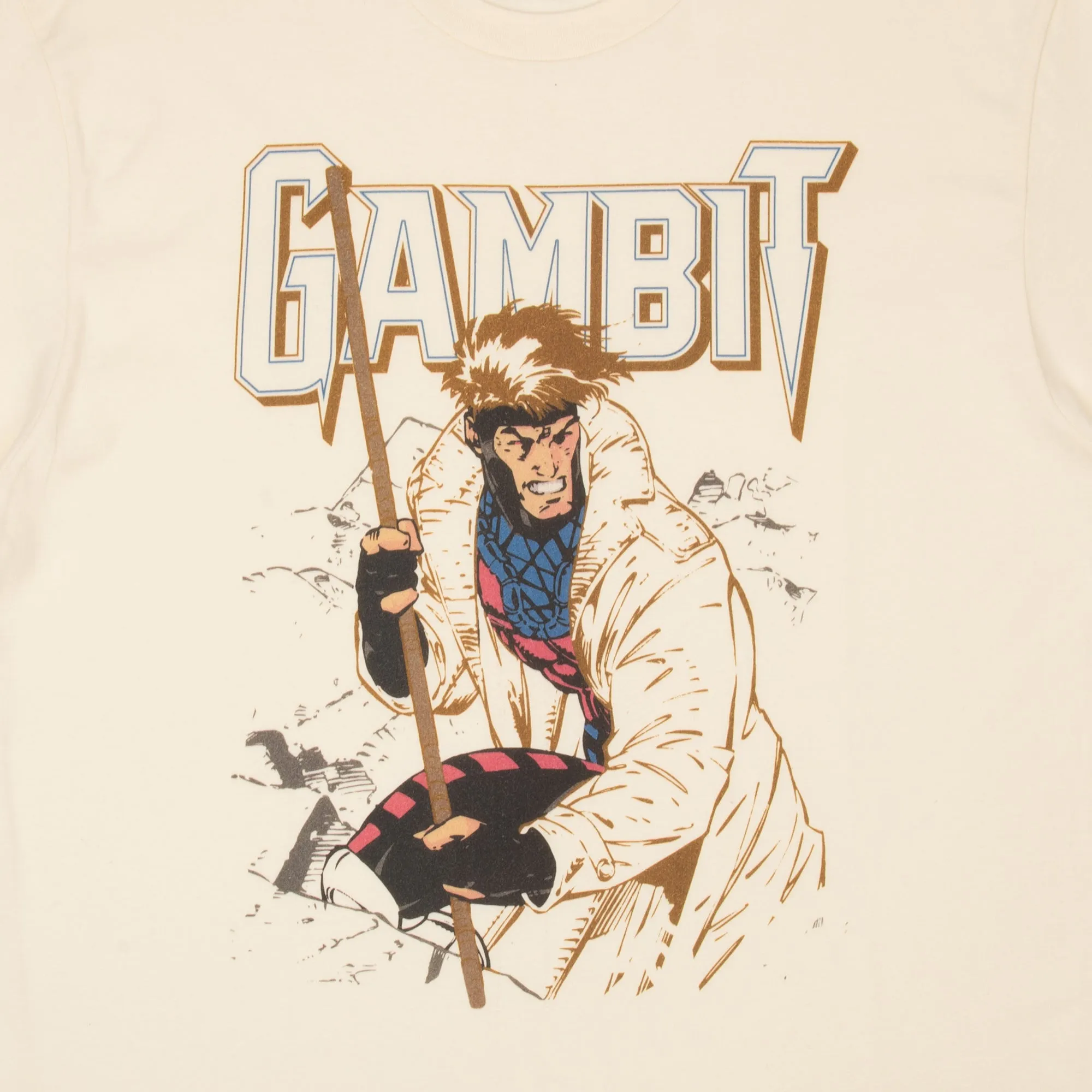 Gambit With Bō Staff Natural Tee