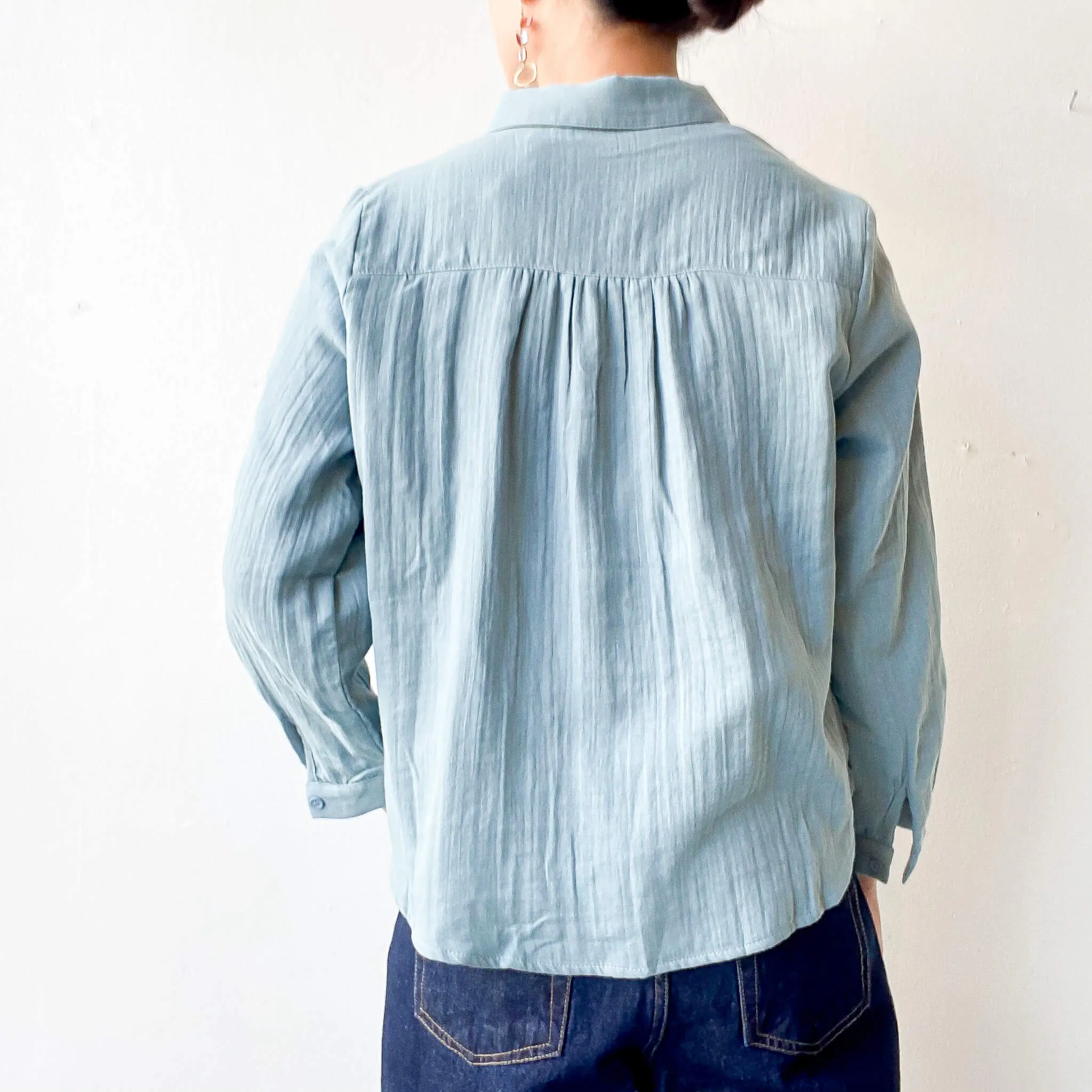 garden | Cotton Gauze Long Sleeve Shirt