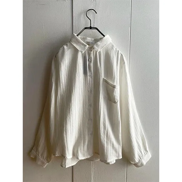 garden | Cotton Gauze Long Sleeve Shirt