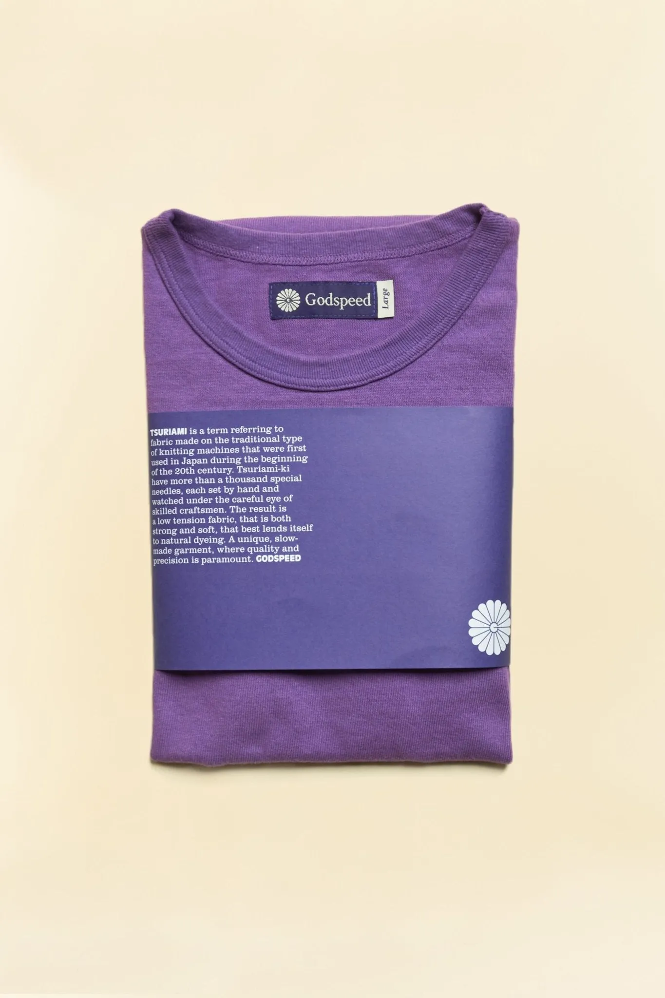 Godspeed Heavyweight Tsuriami 10oz Loopwheel T-Shirt - Purple