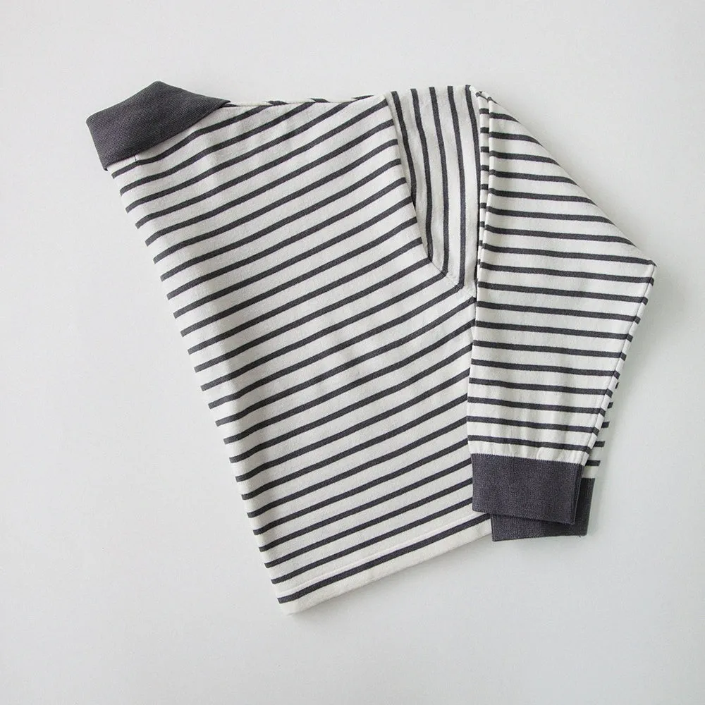 GORI Collared stripe knit