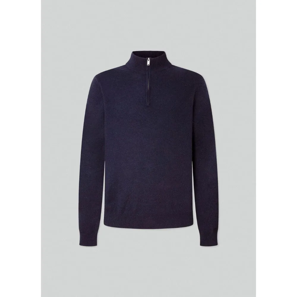 Hackett Merino Cash Mix in Navy