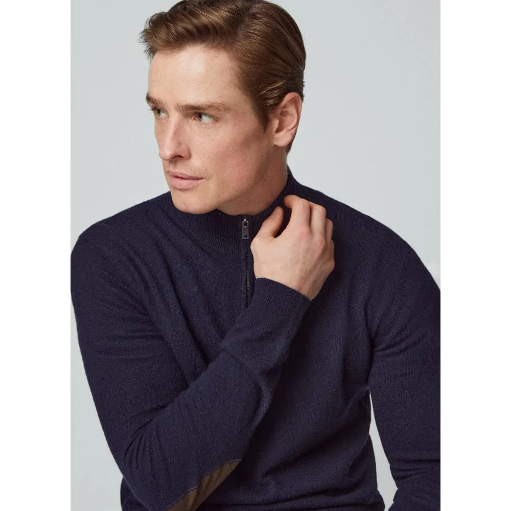 Hackett Merino Cash Mix in Navy