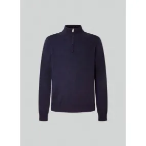 Hackett Merino Cash Mix in Navy