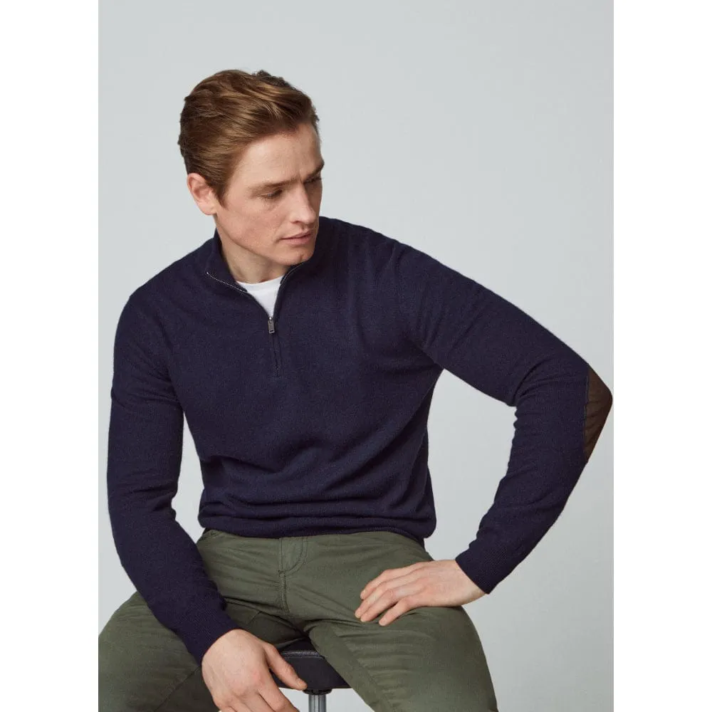 Hackett Merino Cash Mix in Navy