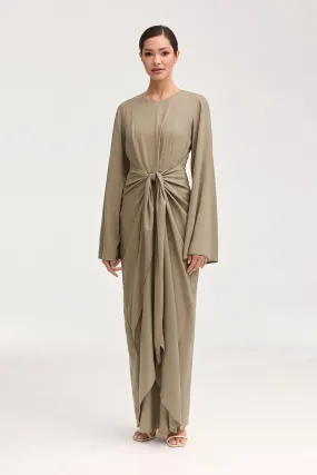 Hanadi Wrap Maxi Dress - Desert Sage