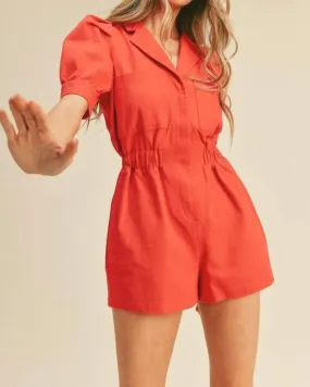 Have A Little Fun Romper In Red | Red