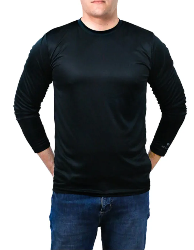 HeedFit Men Long Sleeve Moisture Wicking T-Shirt