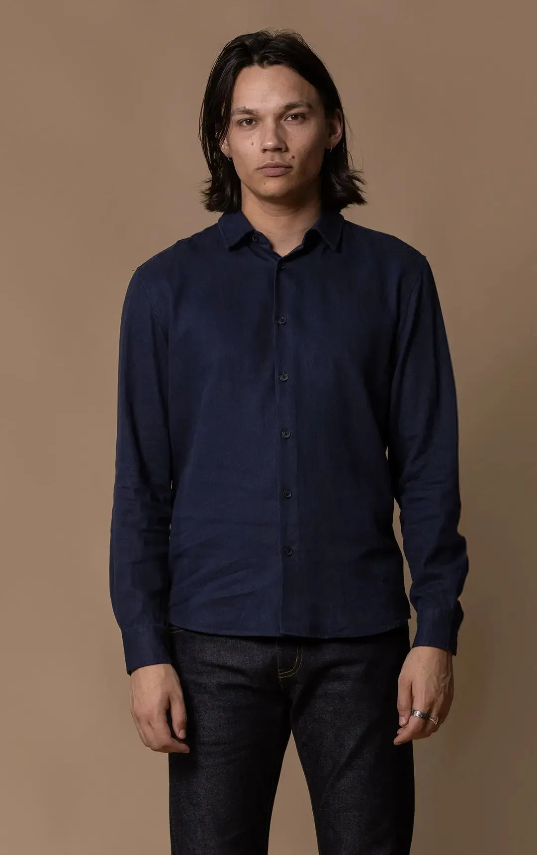 HEMP TENCEL LAUNDERED SHIRT