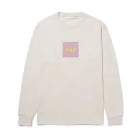 HUF Quake Logo LS T-Shirt - Natural