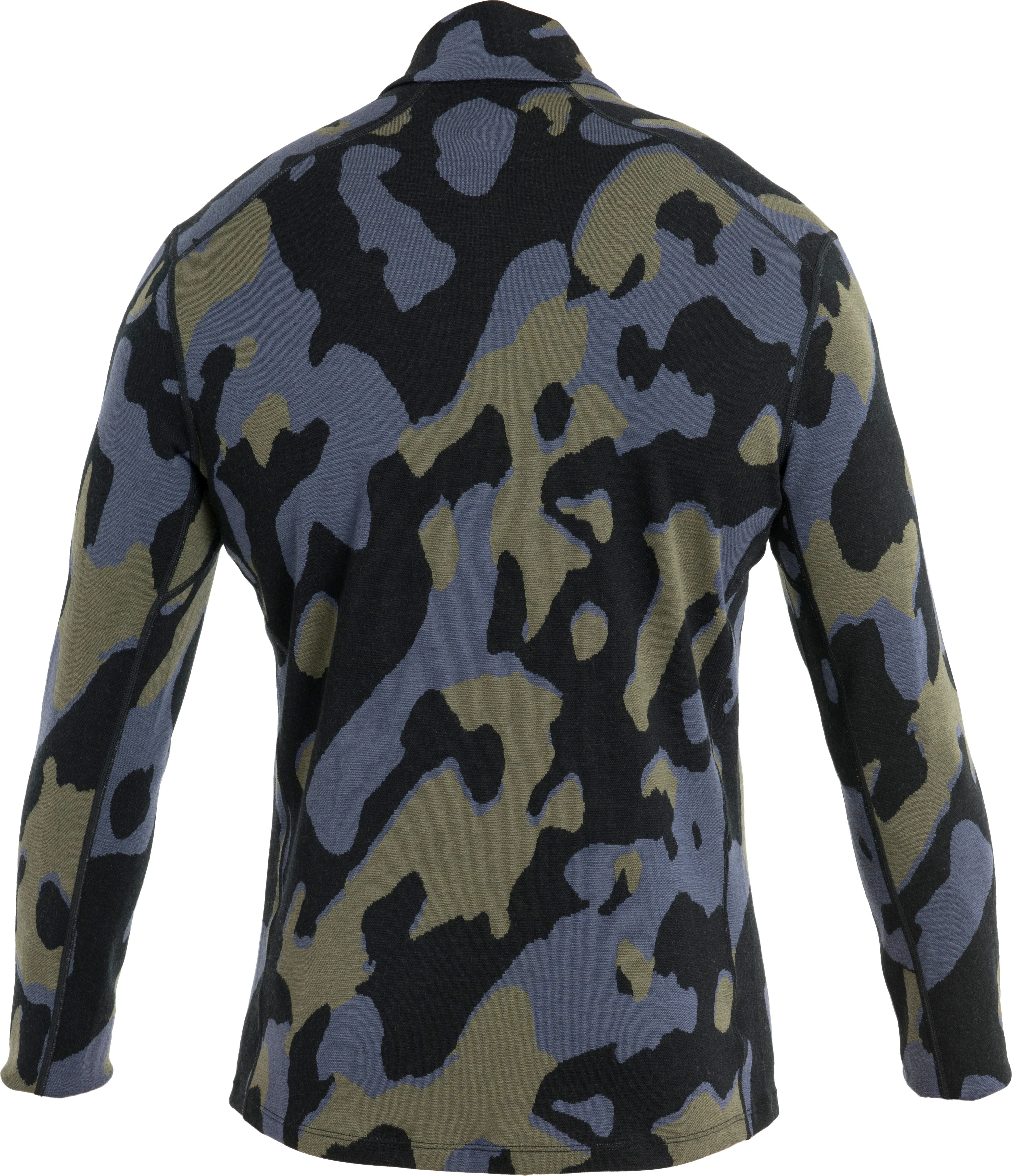 Icebreaker Men&#x27;s Mer 260 Vertex Long Sleeve Half Zip Natural Cam Black/Loden/Graphite | Buy Icebreaker Men&#x27;s Mer 260 Vertex Long Sleeve Half Zip Natural Cam Black/Loden/Graphite here | Outnorth