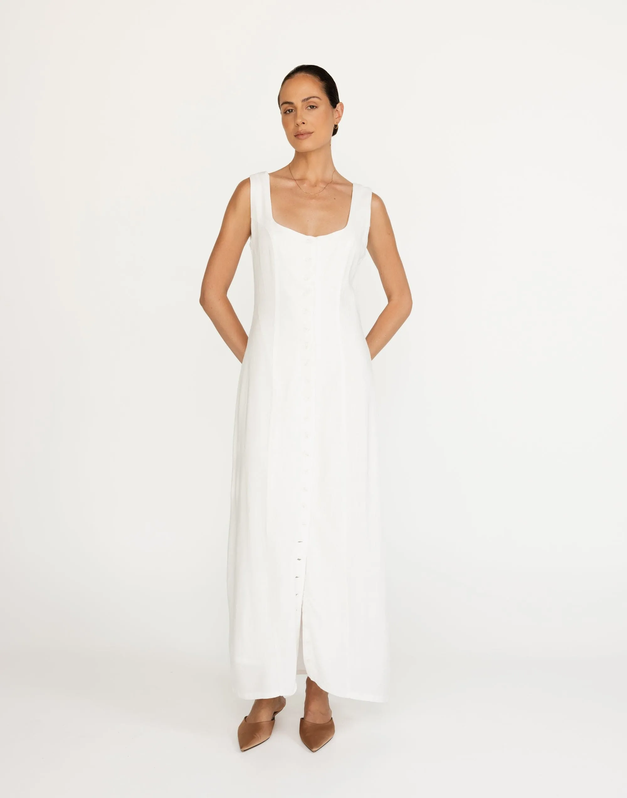 Joni Maxi Dress (White)