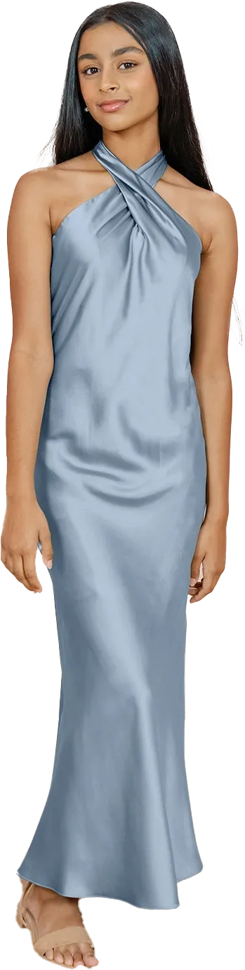 Juniors Athena Satin Dress | Made To Order