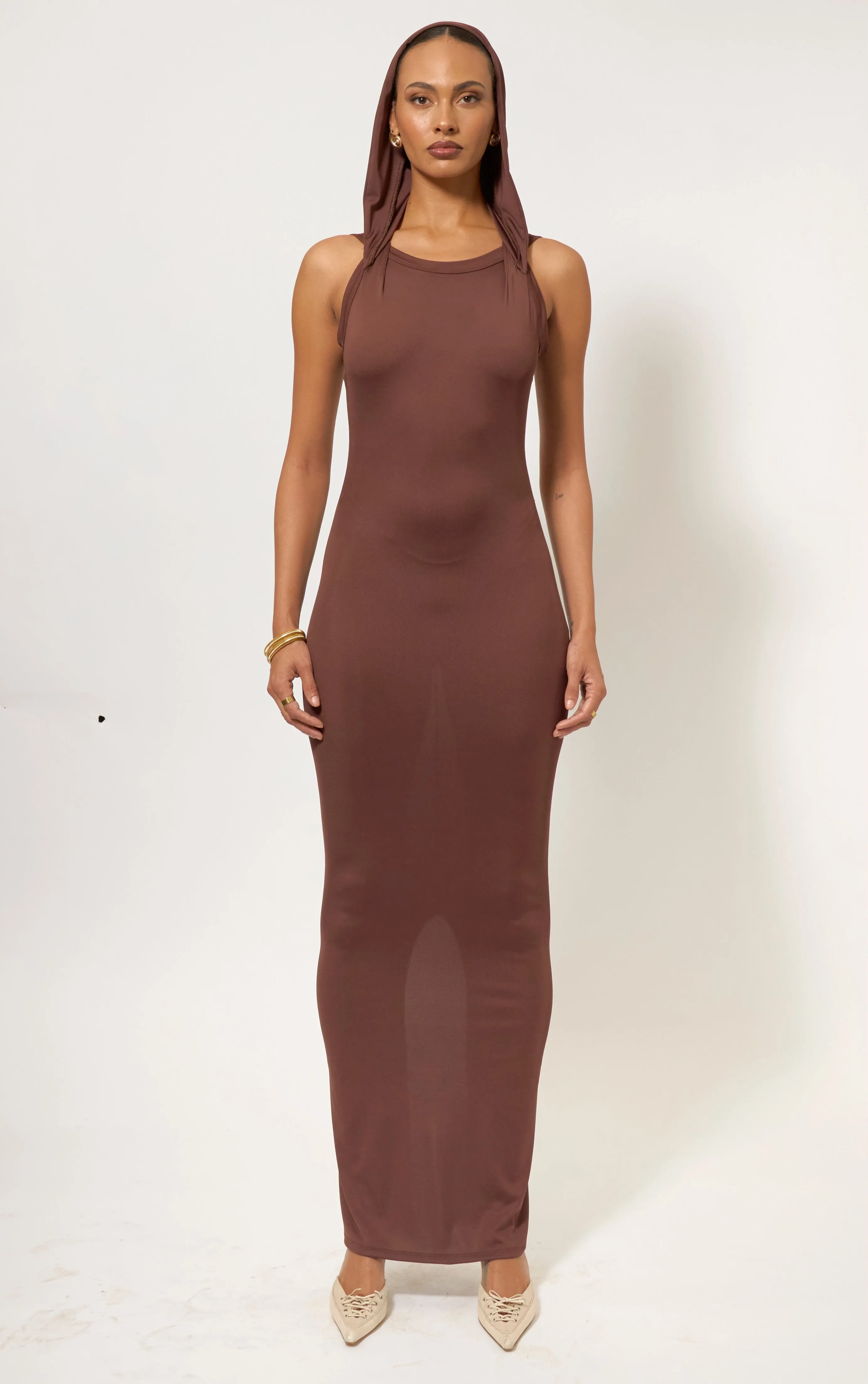 KAZI HOODED MAXI DRESS