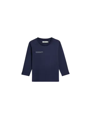 Kids' 365 Long Sleeve T-shirt—navy blue