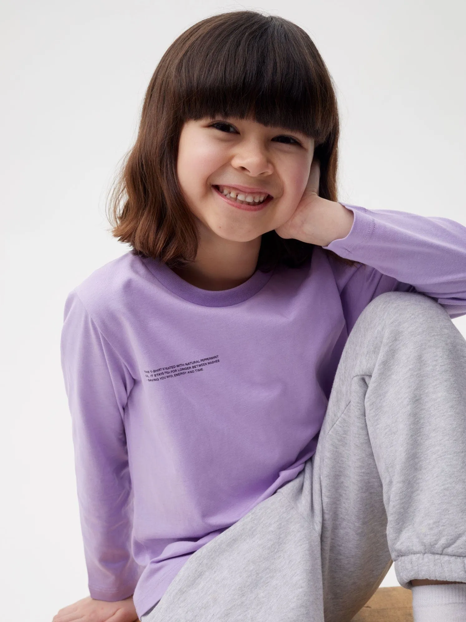 Kids' 365 Long Sleeve T-shirt—orchid purple