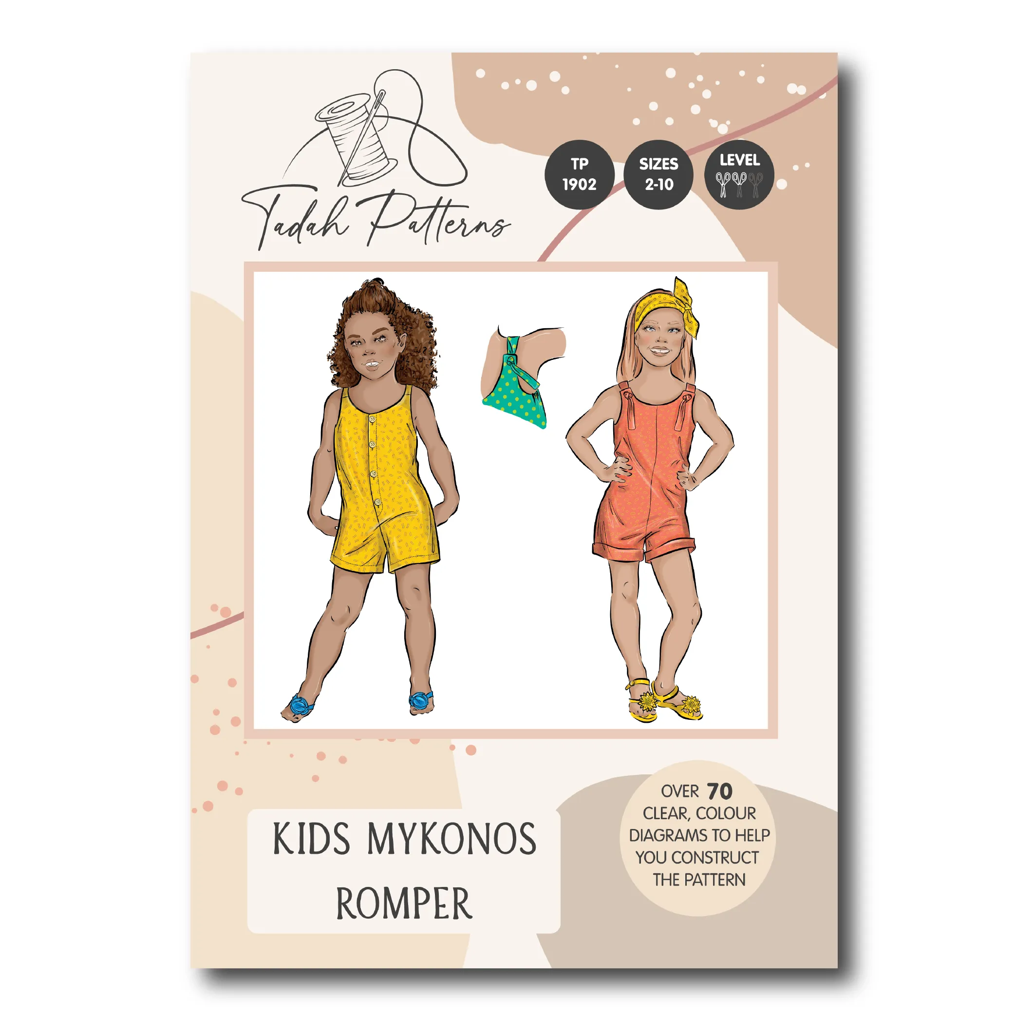 Kids Mykonos Romper Sewing Pattern