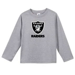 Las Vegas Raiders Toddler Boys Long Sleeve Tee Shirt