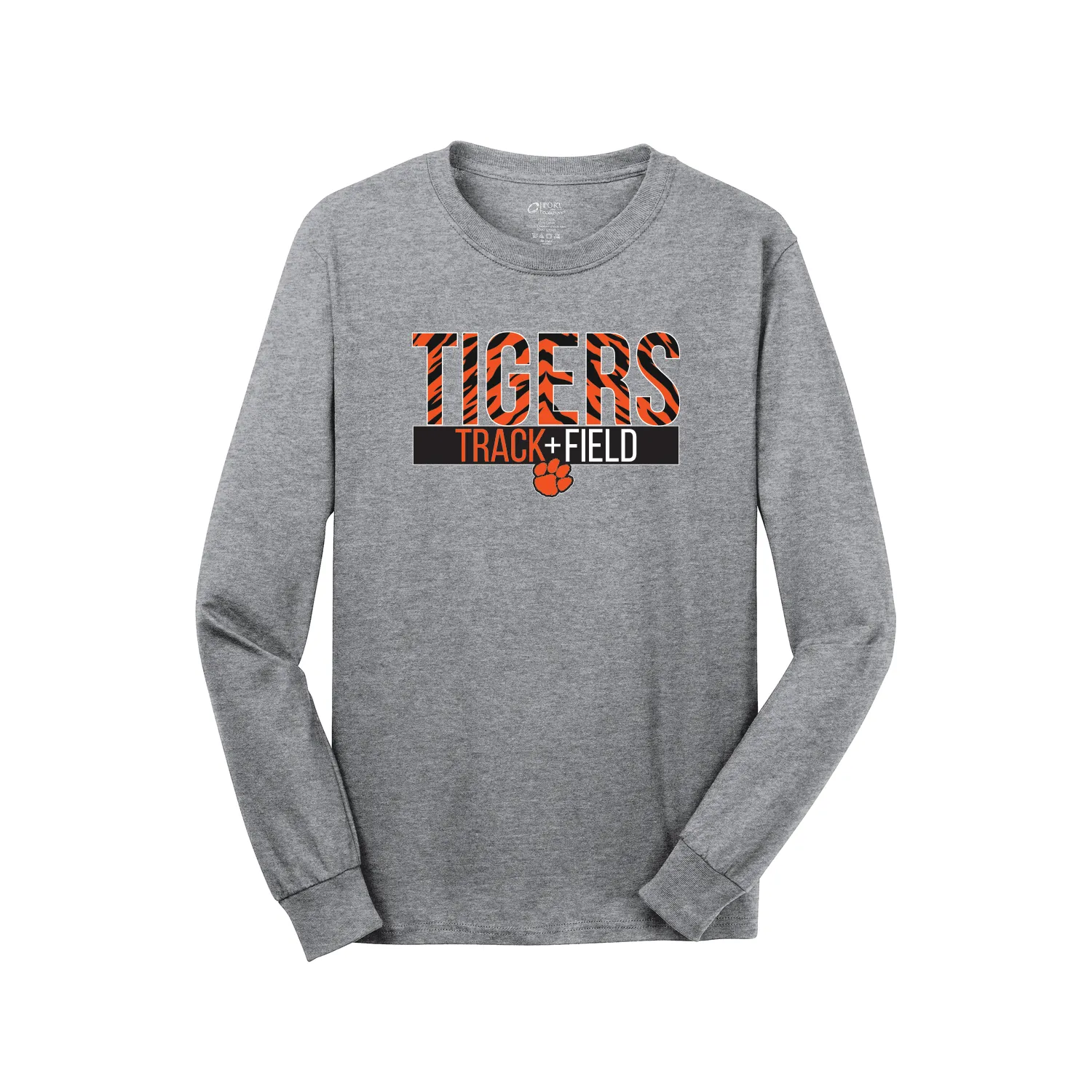 Lawrenceburg Track 2022 - LS Tee (Athletic Heather)