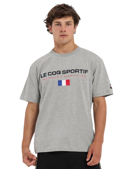 Le Coq Sportif Francaise Tee - Mens - Grey