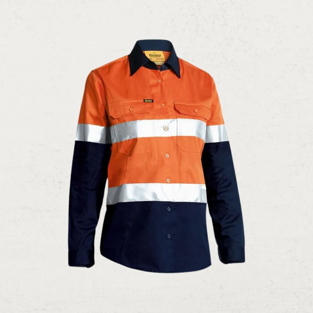 Lightweight Taped Hi Vis Drill LS 155gsm Shirt