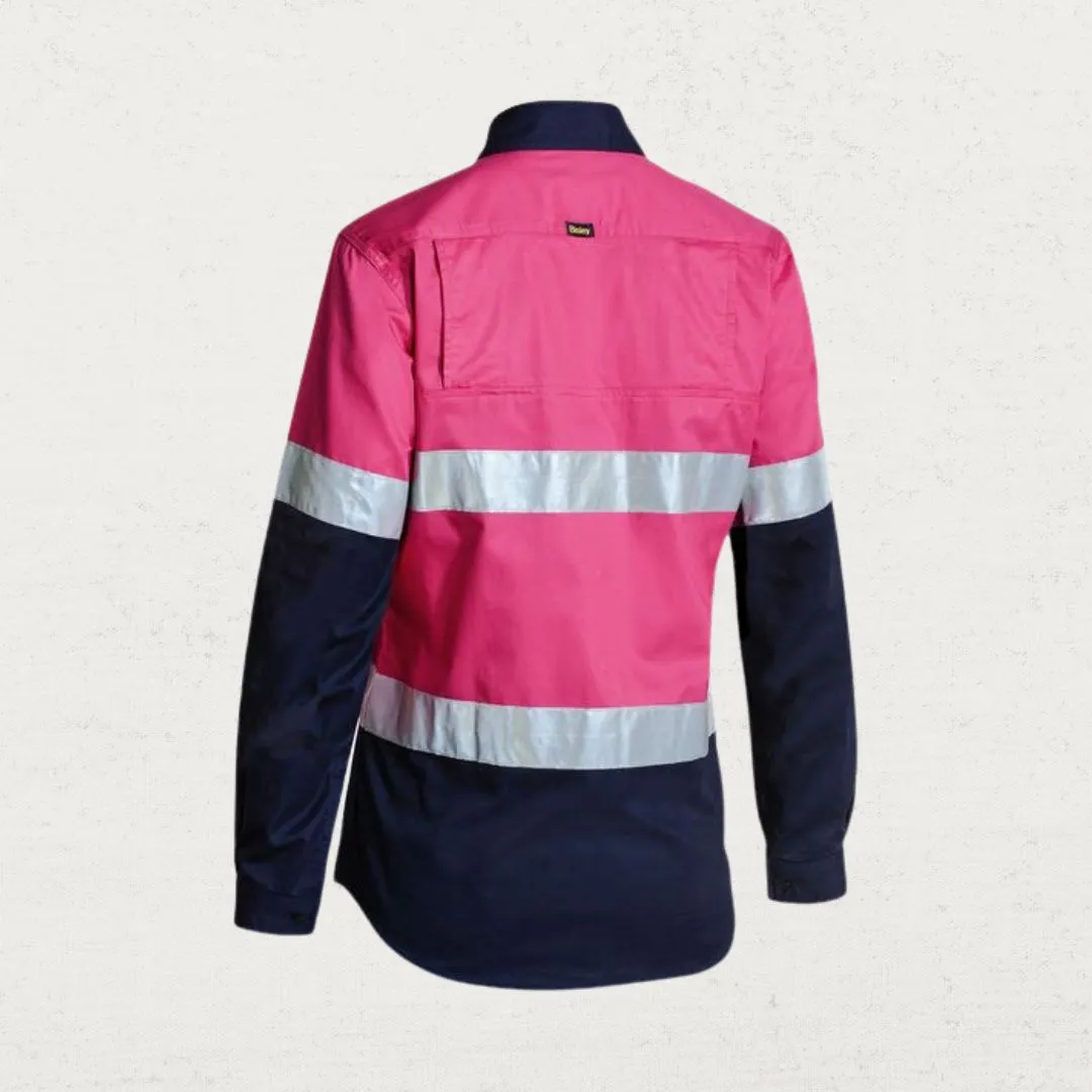 Lightweight Taped Hi Vis Drill LS 155gsm Shirt