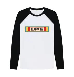 Love Wins Retro baseball organic tee