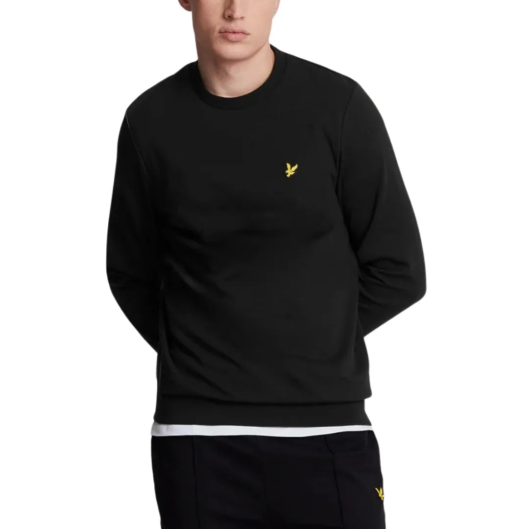 Lyle & Scott Interlock Jet Black Pull-over Sweatshirt