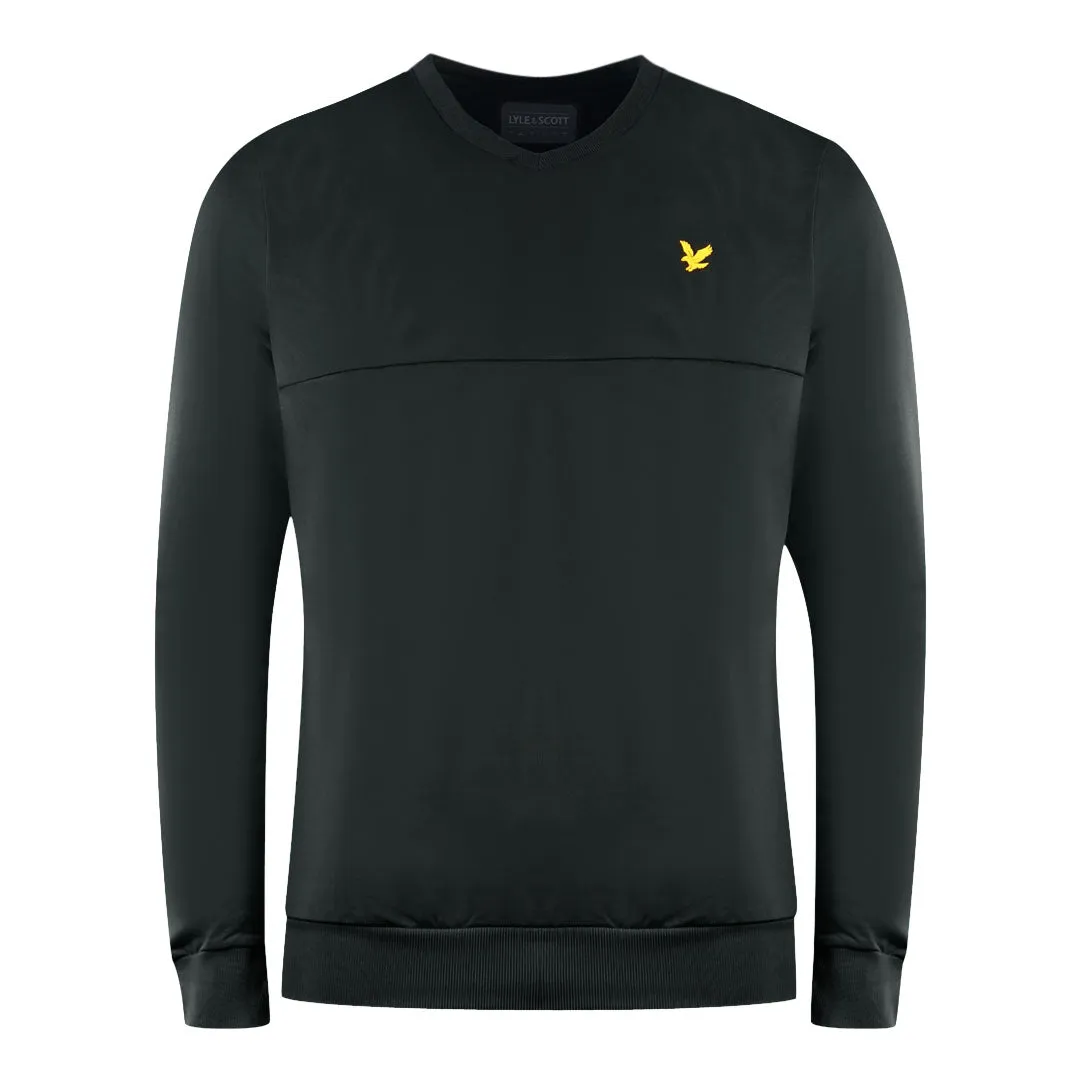 Lyle & Scott V-Neck Colour Block Midlay Black Jumper