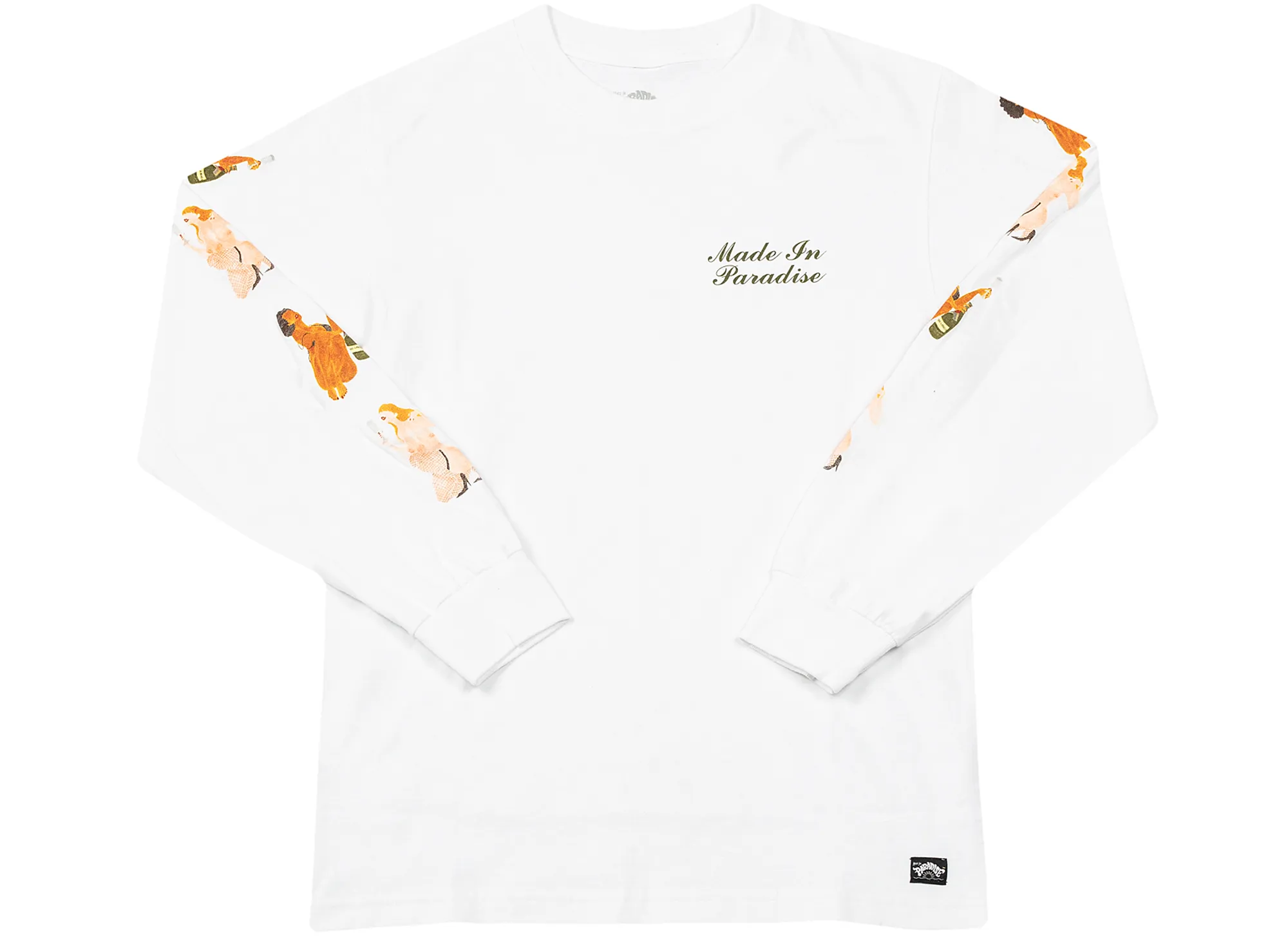 Made in Paradise Show Girls Long Sleeve Tee 'White'