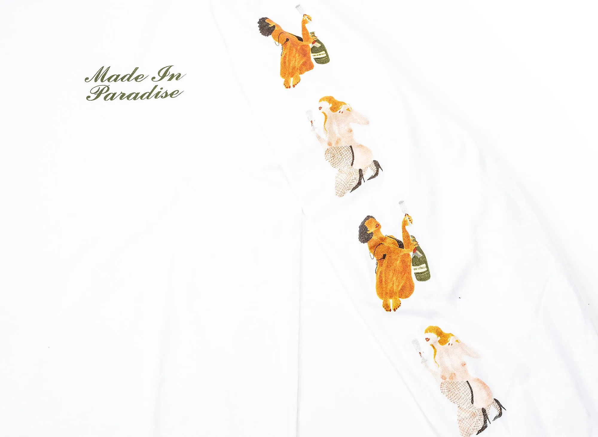 Made in Paradise Show Girls Long Sleeve Tee 'White'