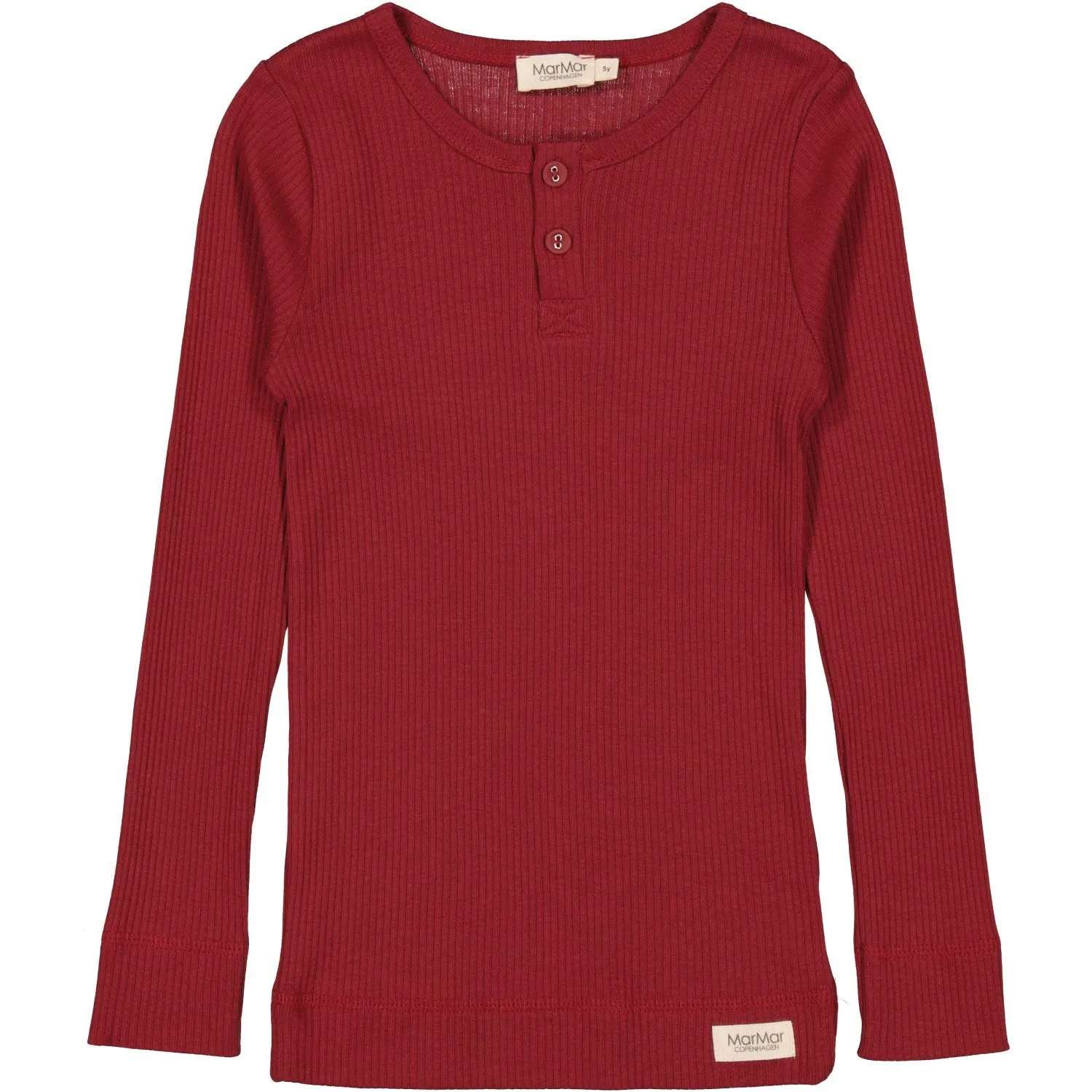 MarMar Modal Hibiscus Red Tee LS