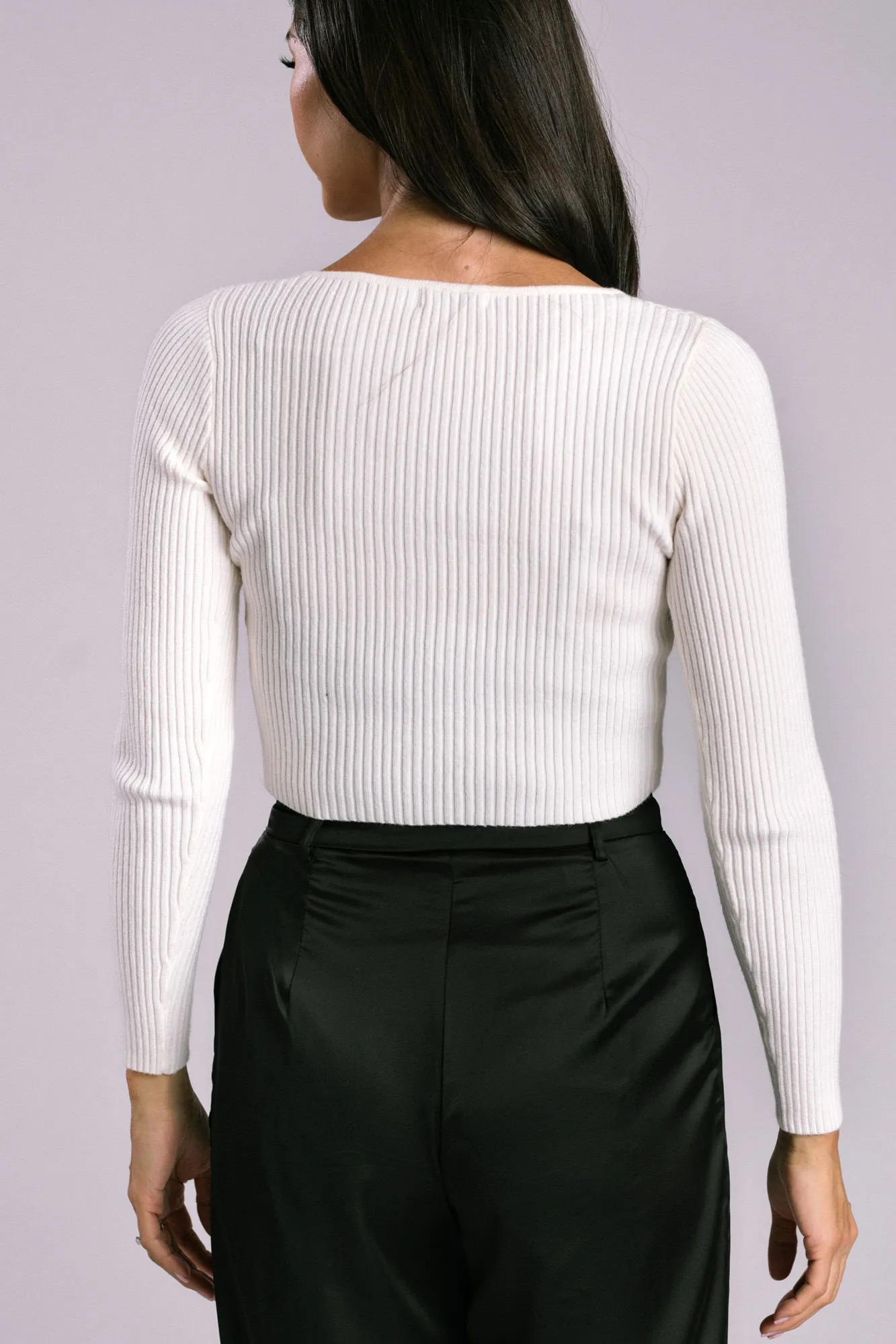 Maxine Bow Knit Top