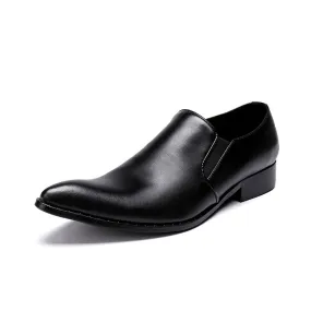 Men Slip On Low Heel Oxford Shoes